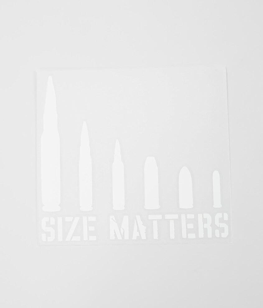 Howitzer Size Matters Sticker front view