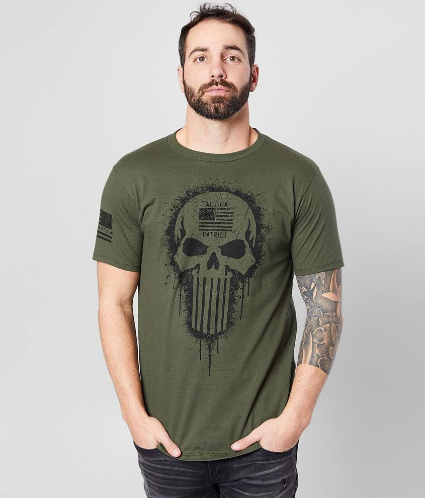 Howitzer Tactical Patriot T-Shirt - Men's T-Shirts in Surplus Green ...