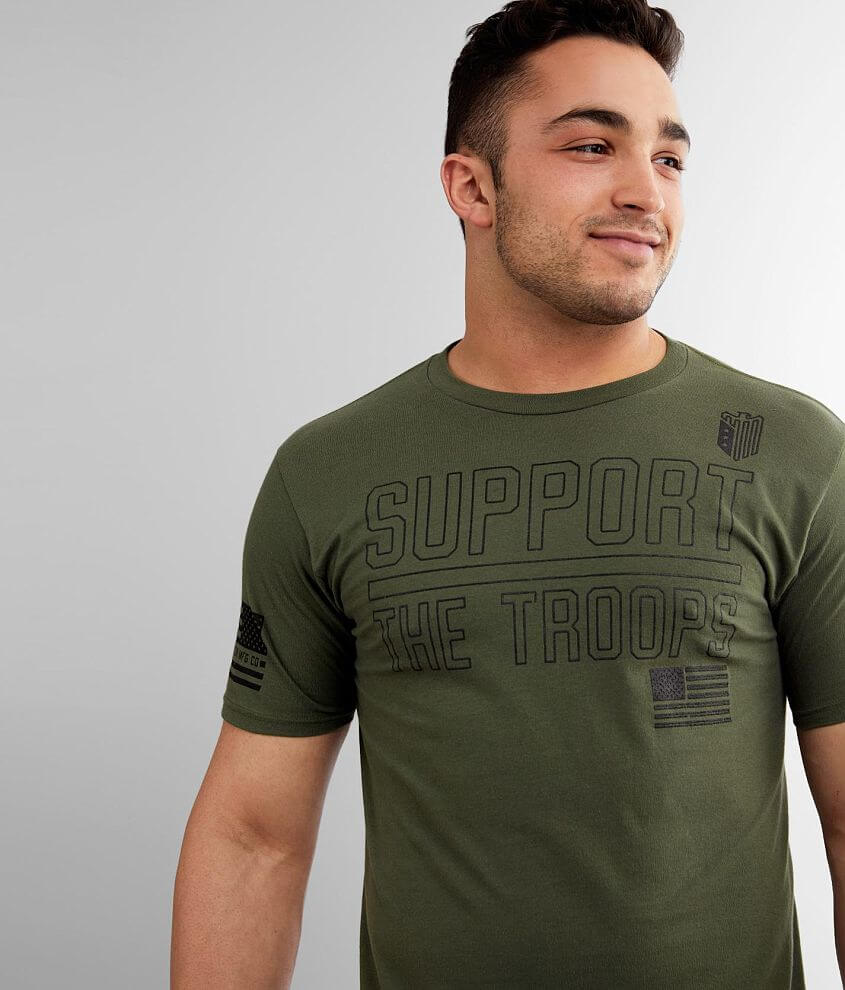 Howitzer Support The Troops T-Shirt front view