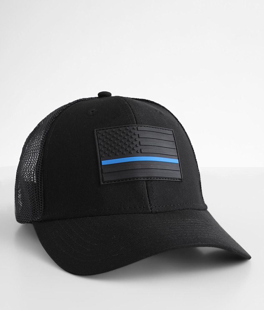 Howitzer Protect Blue Trucker Hat front view