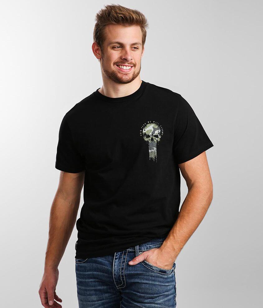 Howitzer Flag Skull T-Shirt front view