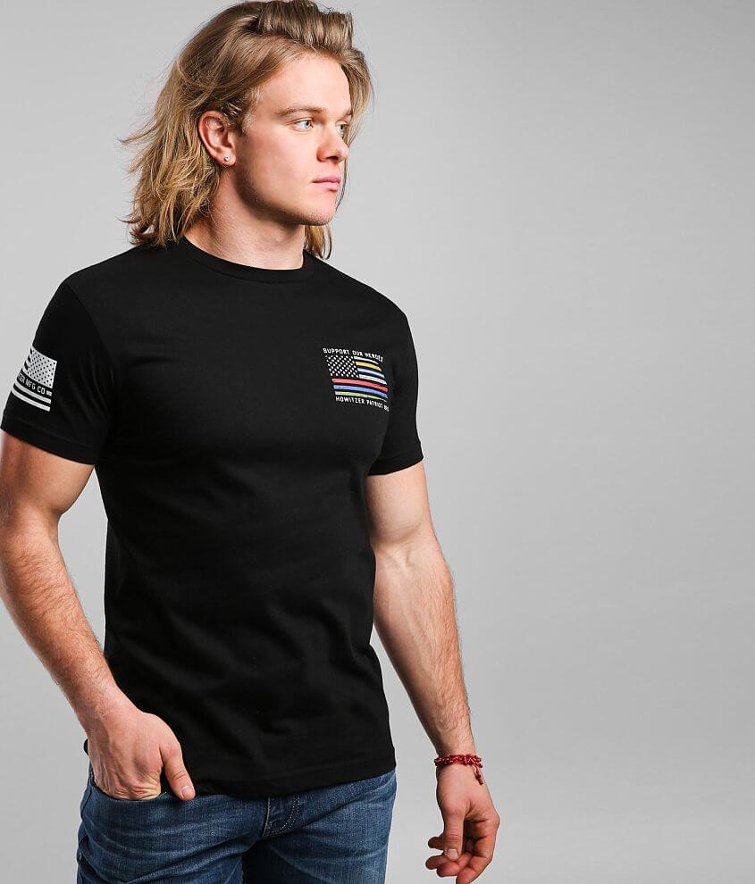 Howitzer Respect Flag T-Shirt - Men's T-Shirts in Black | Buckle