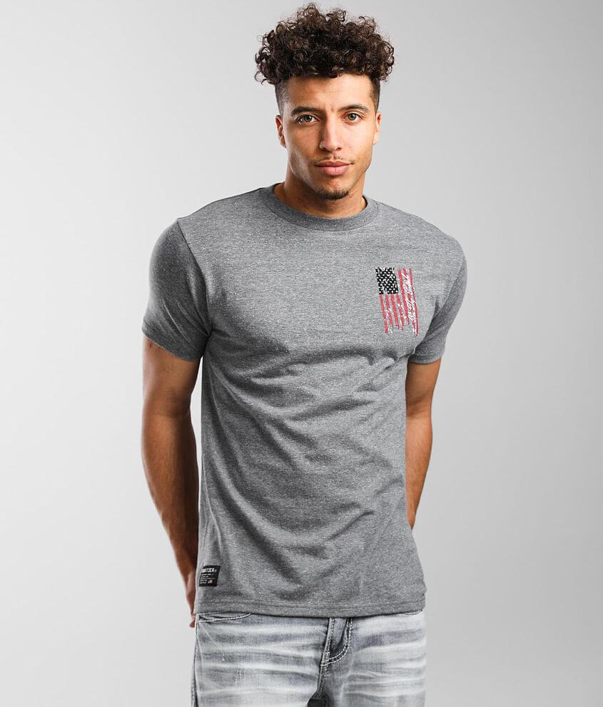 Howitzer Freedom Scribe T-Shirt - Men's T-Shirts in Graphite Heather ...