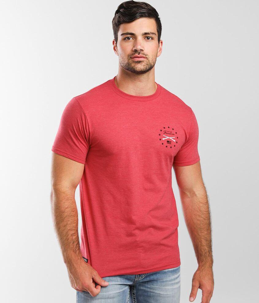 Howitzer Freedom Lasts T-Shirt - Men's T-Shirts in Red Heather | Buckle