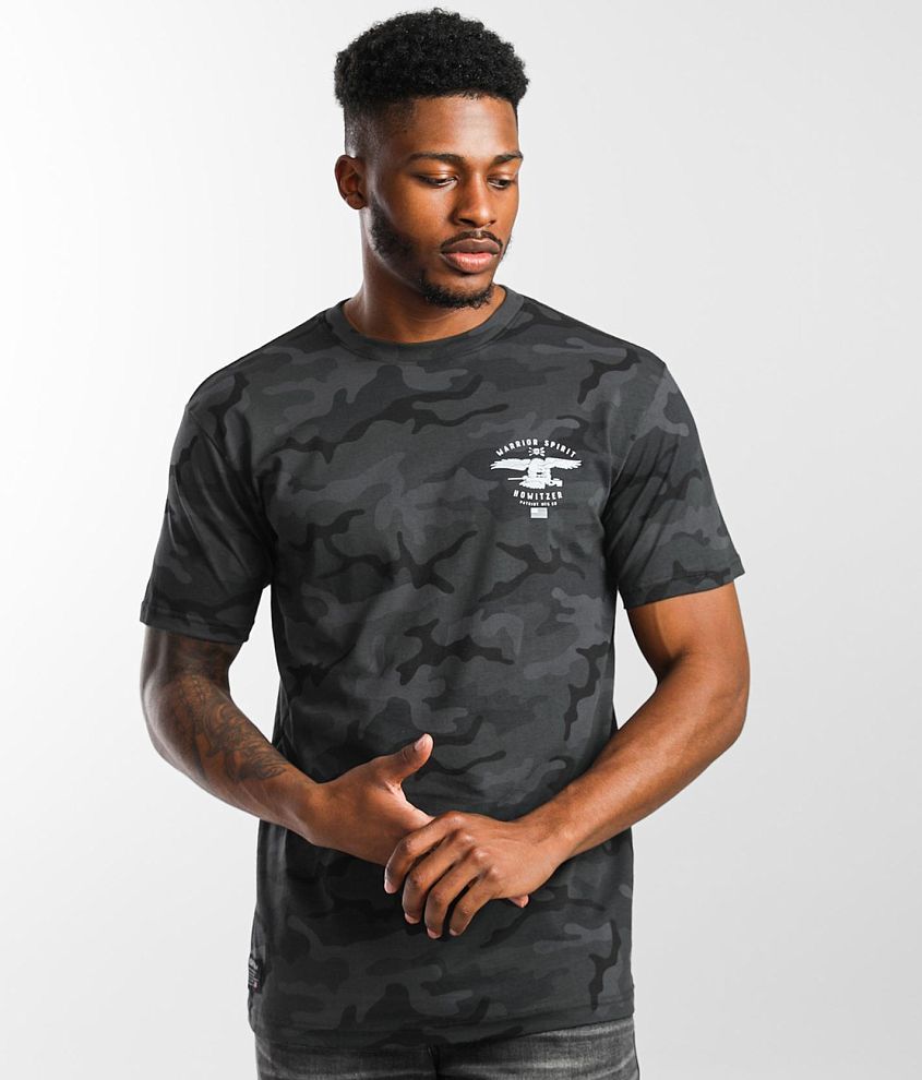 Howitzer Eagle Defender T-Shirt - Men's T-Shirts in Black Camo | Buckle