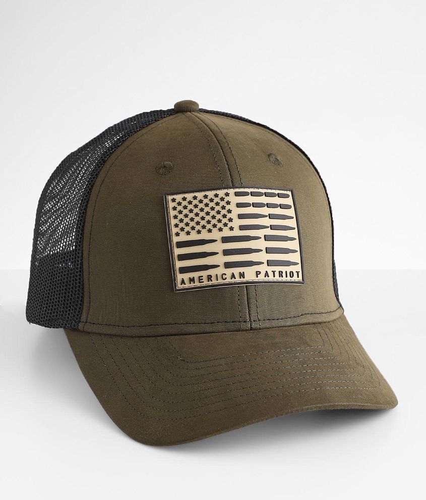 Howitzer Patriot Trucker Hat - Men's Hats in Military Green | Buckle