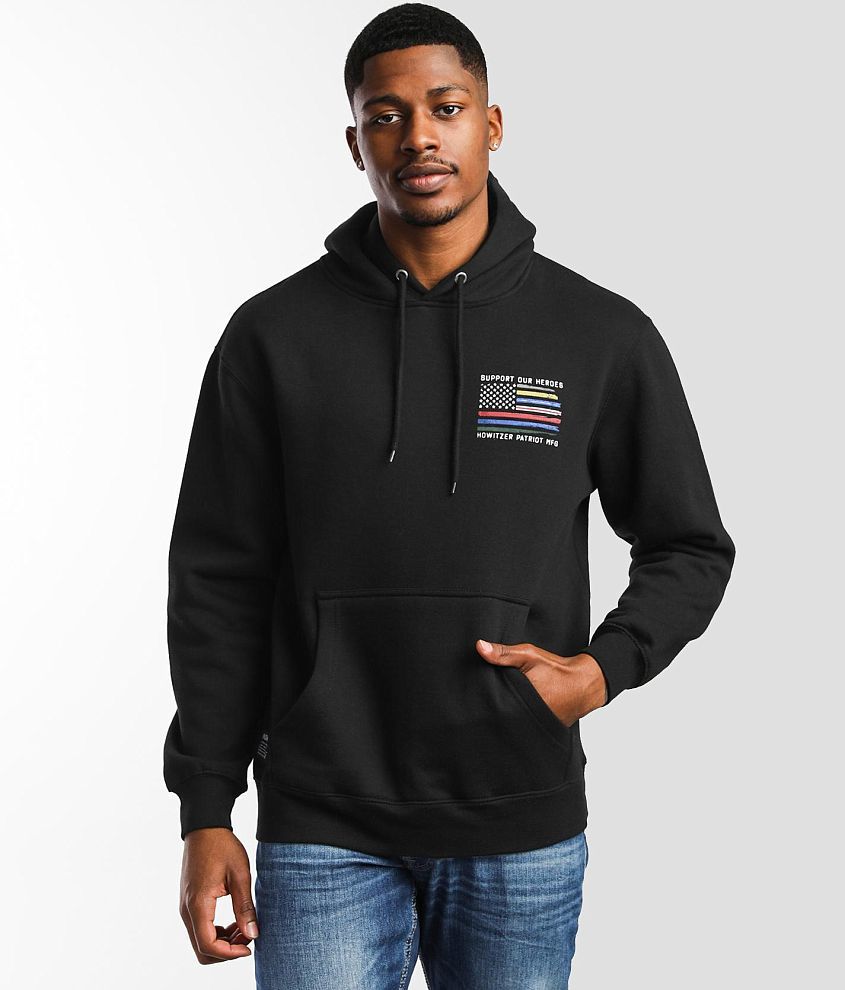 Howitzer Respect Flag Hooded Sweatshirt front view