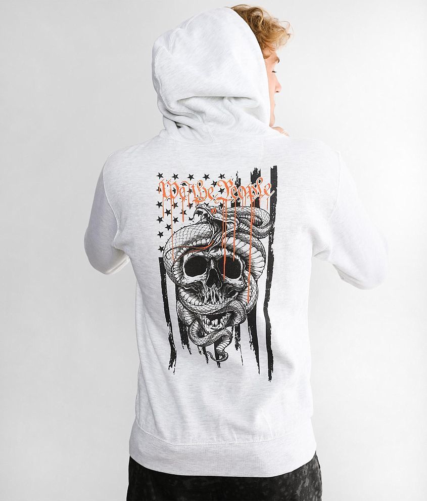 Howitzer Wrapped Flag Hooded Sweatshirt front view