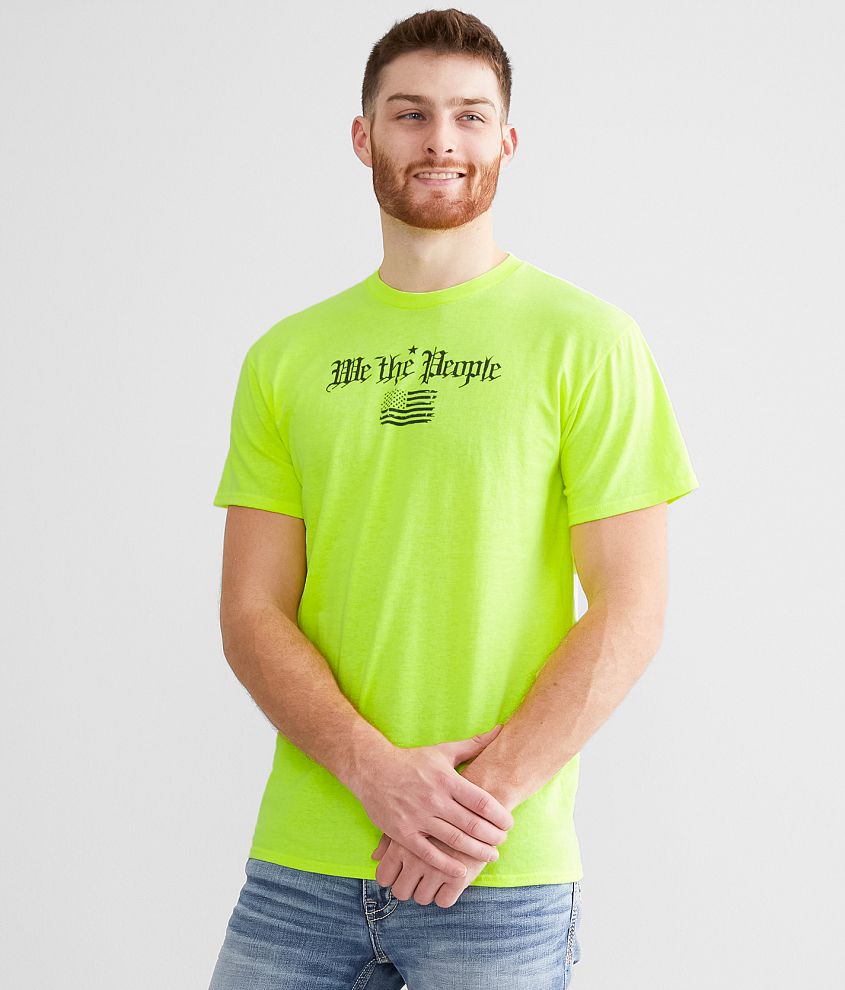 Howitzer We The People Creed T-Shirt - Men's T-Shirts in Safety Yellow ...