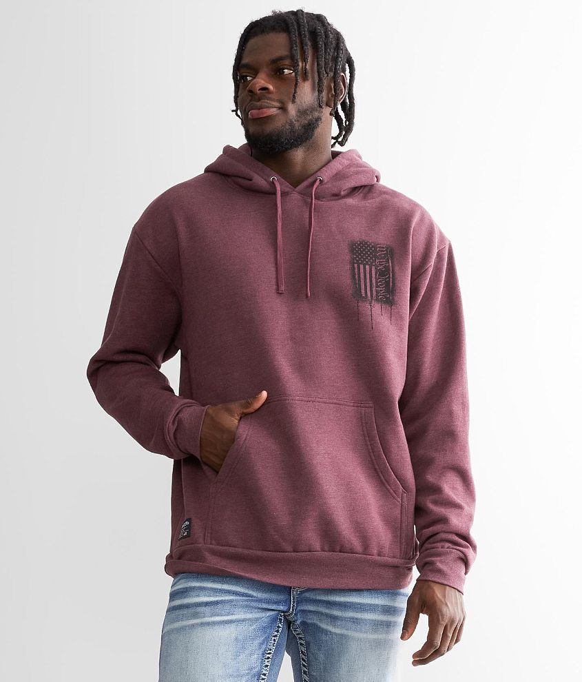 Burgundy best sale hooded sweatshirt