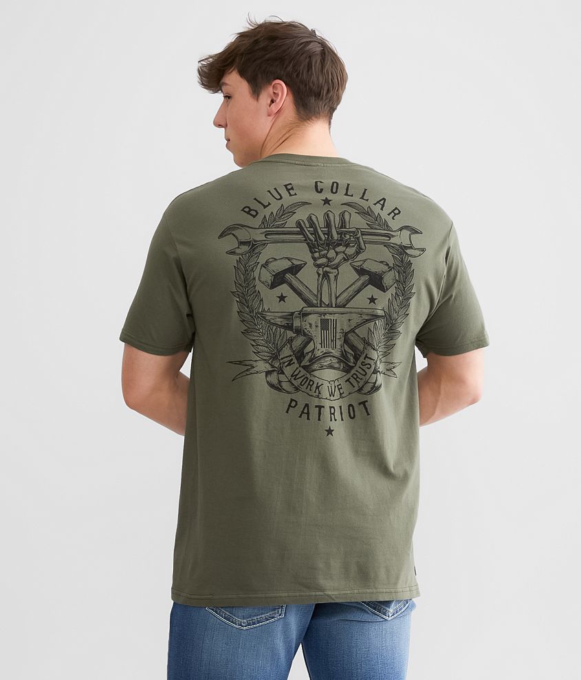 Howitzer Blue Collar Unite T-Shirt front view