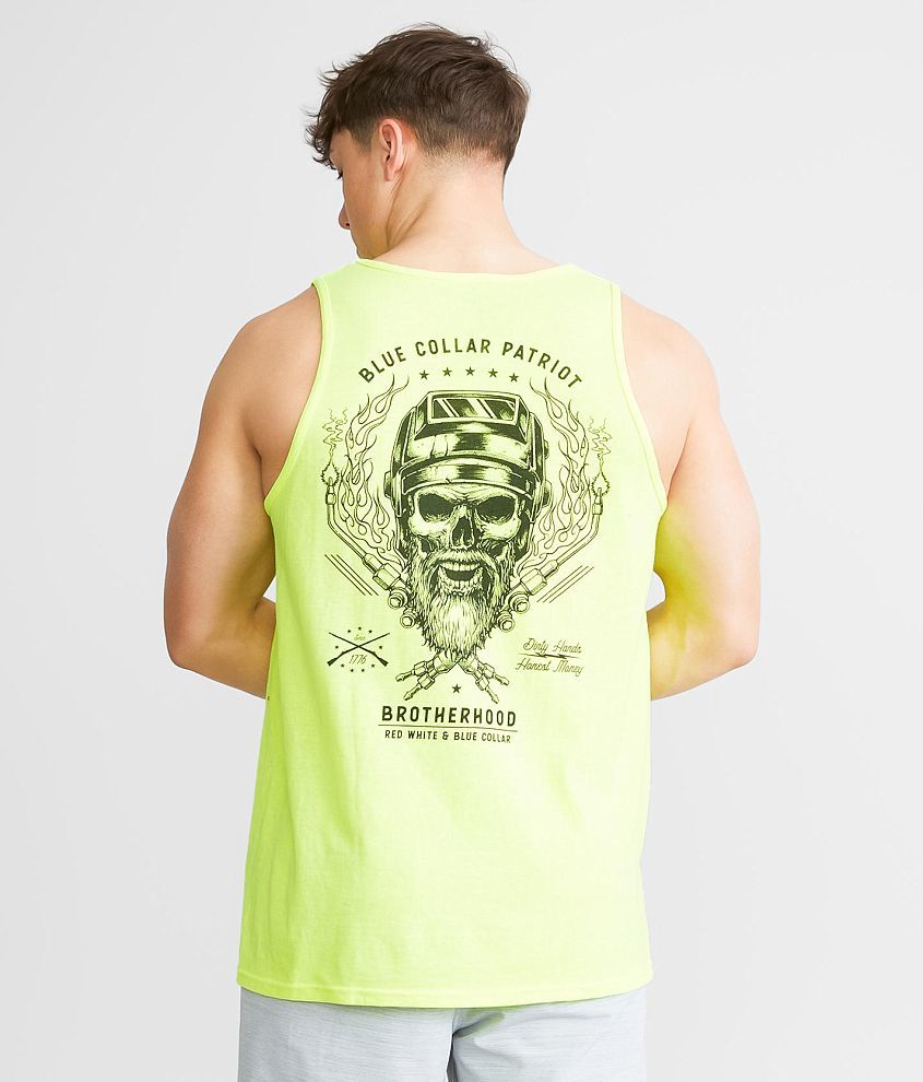 Howitzer Blue Collar Spark Tank Top front view