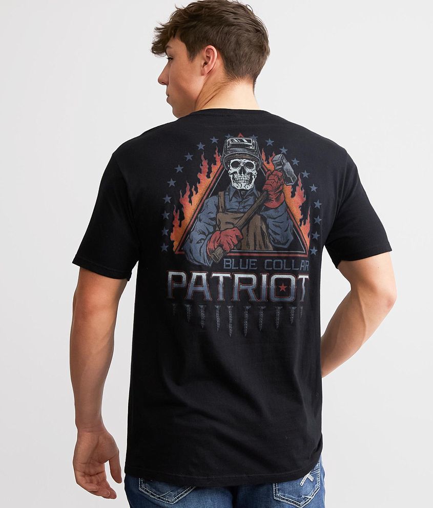 Howitzer Blue Collar Steel T-Shirt front view