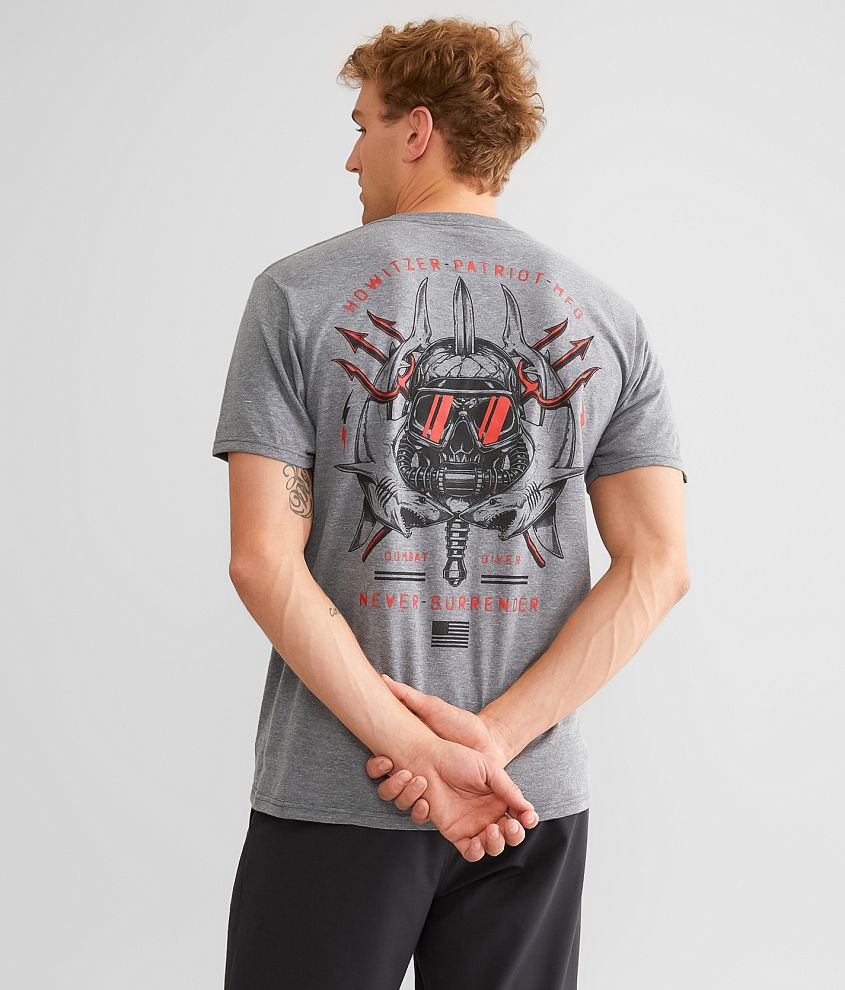 Howitzer Combat Diver T-Shirt front view