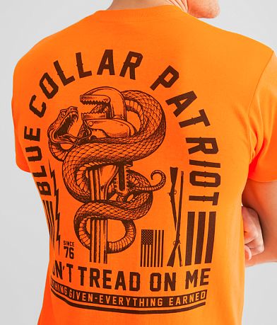 Howitzer Blue Collar Nothing Given T-Shirt BACK