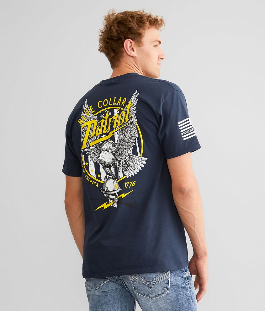 Howitzer Blue Collar Eagle T-Shirt front view