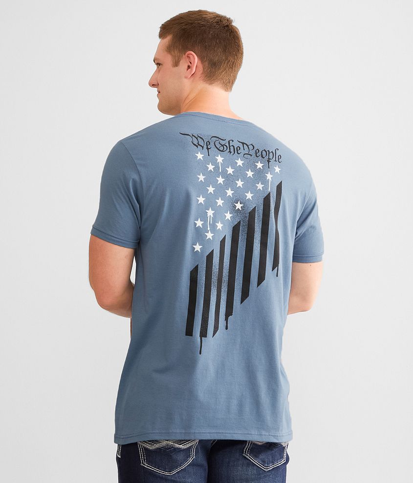 Howitzer We The People T-Shirt - Men's T-Shirts in Steel Blue | Buckle