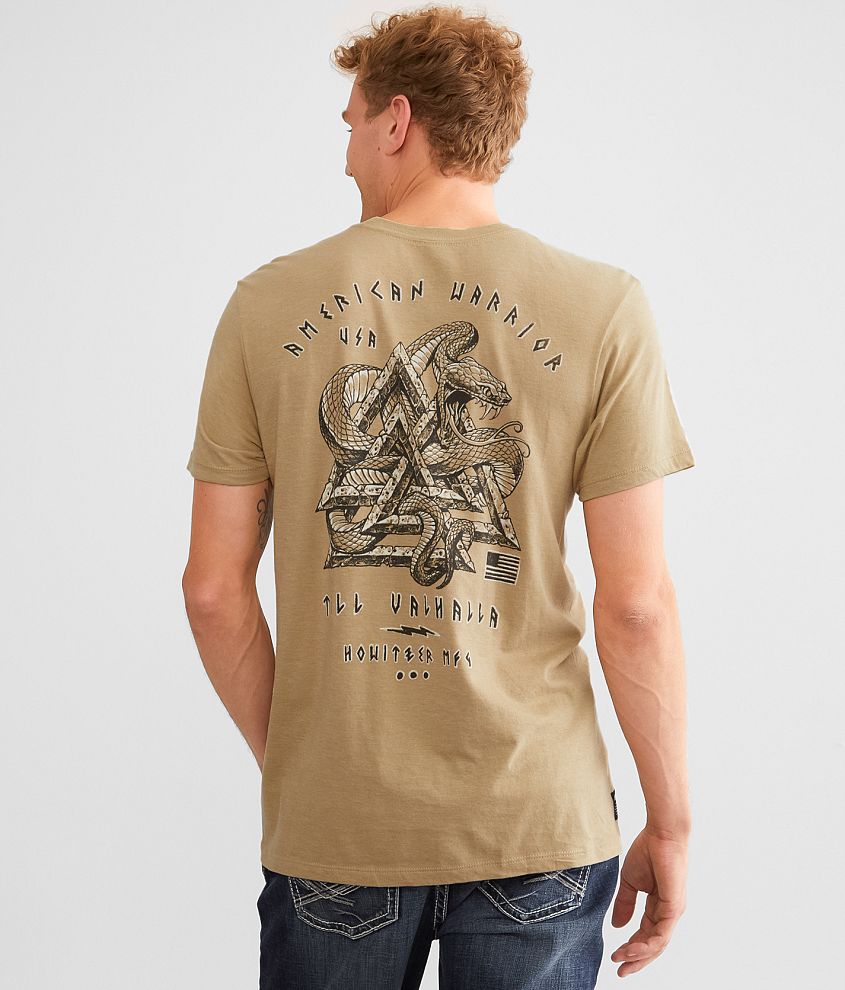 Howitzer Because Of The Brave T-Shirt front view