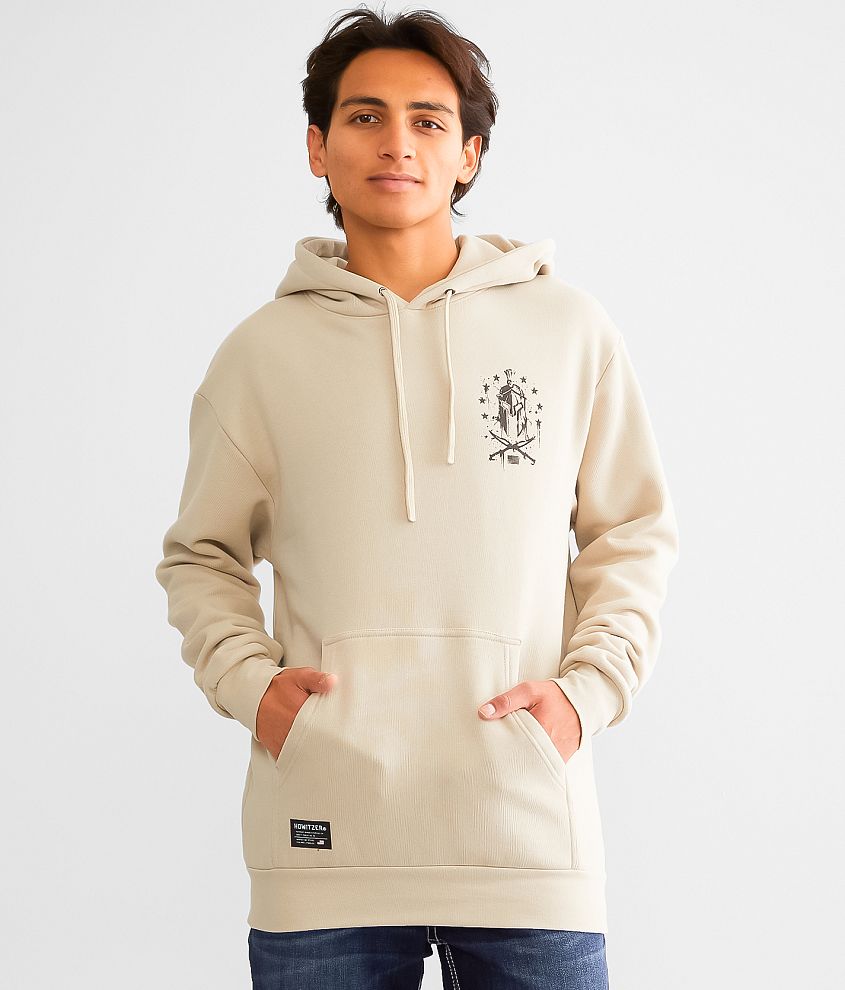 Non hooded sweatshirts with front outlet pocket