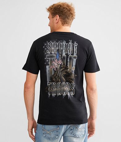 Howitzer Support The Troops T-Shirt BACK