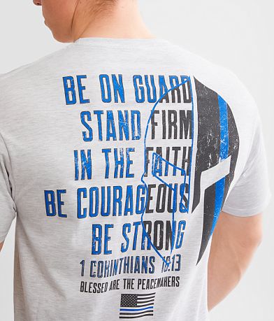 Howitzer Blue Line T-Shirt BACK