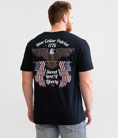 Howitzer Blue Collar Eagle T-Shirt front view