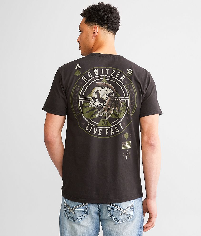 Howitzer Ghost Recon T-Shirt - Men's T-Shirts in Vintage Black | Buckle