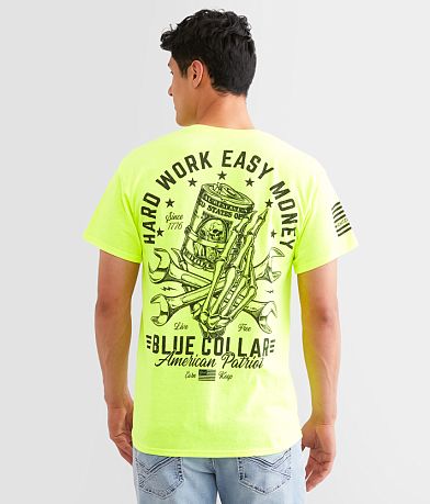 Howitzer Blue Collar Hard Work T-Shirt front view