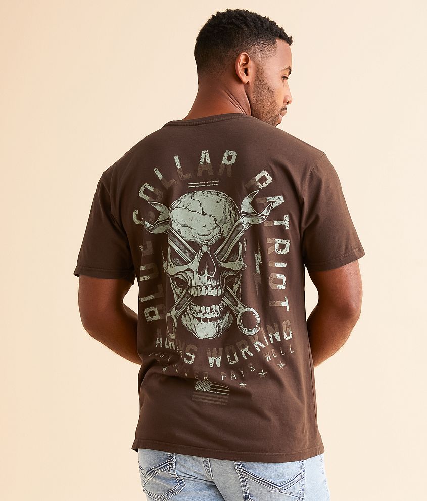 Howitzer Working Skull T-Shirt front view