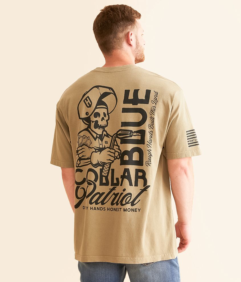 Howitzer Blue Collar Jack Of Trades T-Shirt front view