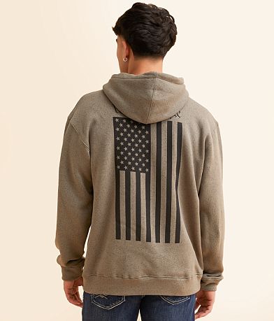 Howitzer Blue Collar Patriot Hooded Sweatshirt front view