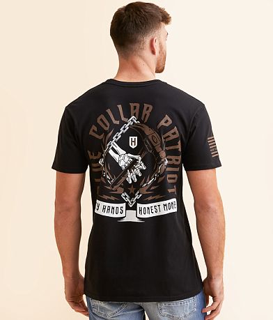 Howitzer Blue Collar Hammered T-Shirt back view