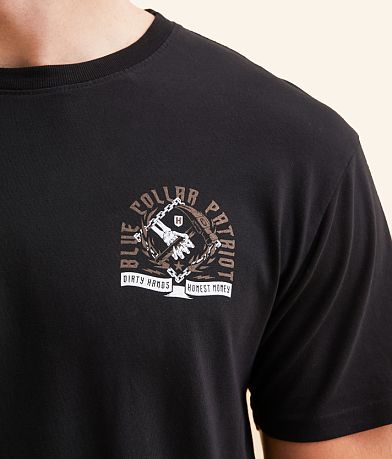 Howitzer Blue Collar Hammered T-Shirt misc detail 2 view