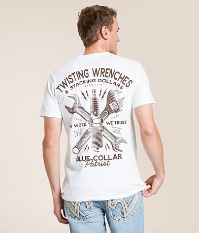 Howitzer Blue Collar Sparked T-Shirt front view