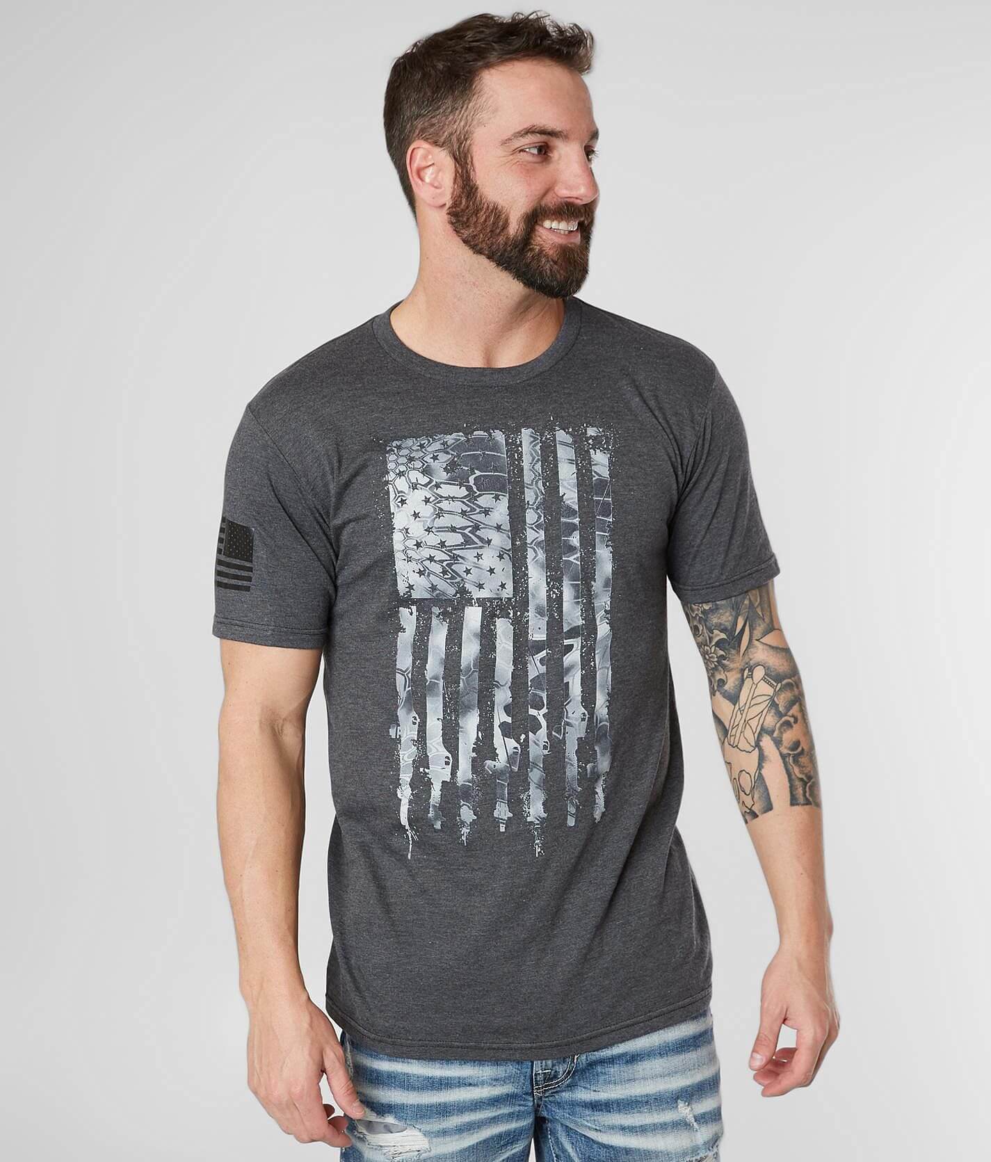 Howitzer Sons Of Patriots T-Shirt - Men's T-Shirts in Denim Black Heather