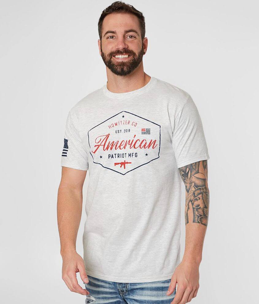 Howitzer American Badge T-Shirt - Men's T-Shirts in Ash | Buckle