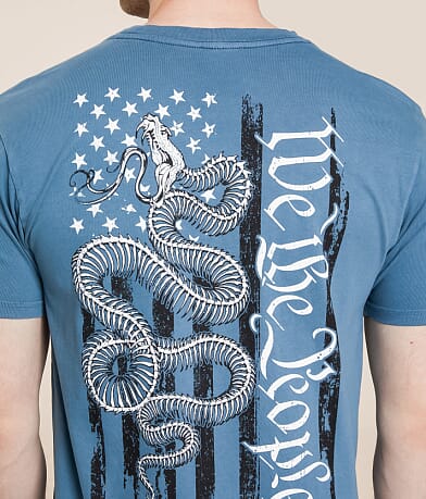 Howitzer Bone Snake Flag T-Shirt BACK