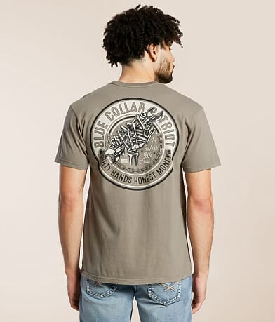 Howitzer Blue Collar Honest T-Shirt front view