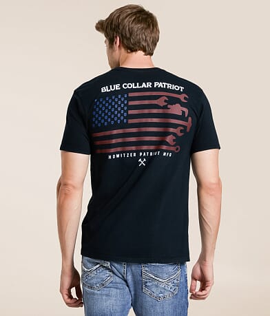 Howitzer Blue Collar Trade Flag T-Shirt front view