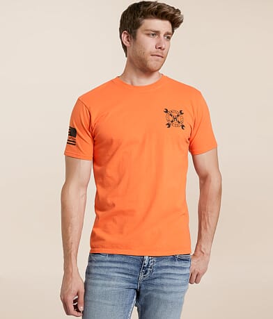 Howitzer Blue Collar Cross Wrench T-Shirt full right side view