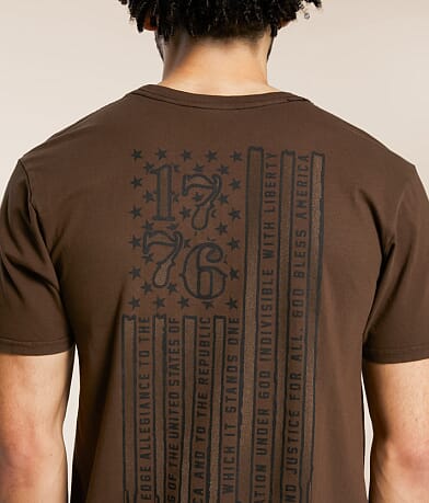 Howitzer 1776 Flag T-Shirt back view