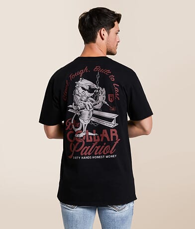 Howitzer Blue Collar Steel Tough T-Shirt front view