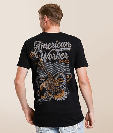 Howitzer Blue Collar Victory Flight T-Shirt front view