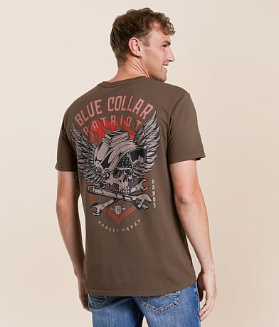 Howitzer Blue Collar Heavy Arc T-Shirt front view