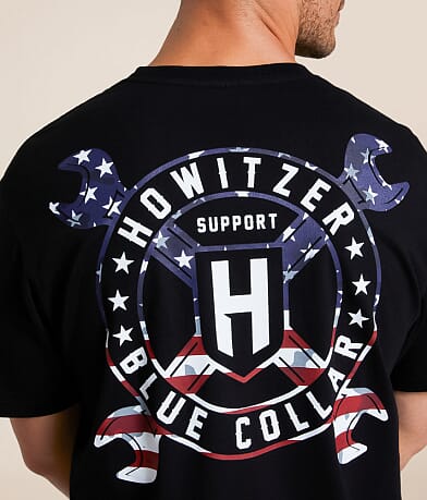 Howitzer Blue Collar Cross Wrench T-Shirt back view