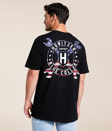 Howitzer Blue Collar Cross Wrench T-Shirt front view