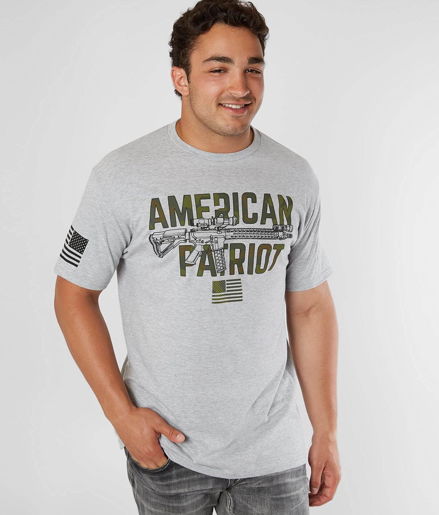 Howitzer Sons Of Patriots T-Shirt - Men's T-Shirts in Denim Black Heather