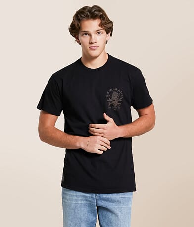 Howitzer Blue Collar Hard Work T-Shirt front view