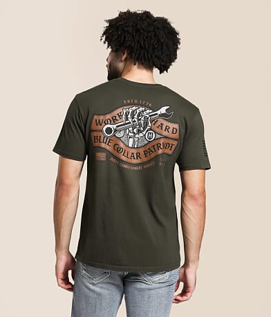 Howitzer Blue Collar Torqued T-Shirt front view