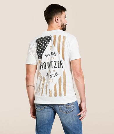 Howitzer Blue Collar Red Blood T-Shirt front view